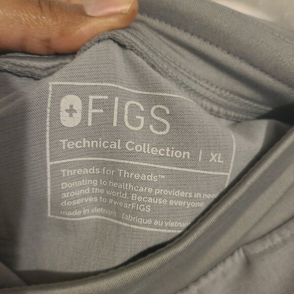 FIGS Tech Collection | Women's Gray Zamora Scrubs Jogger Pants (Size XL) - Picture 3 of 14